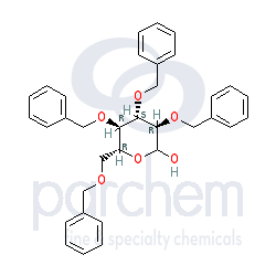 2,3,4,6-tetra-o-benzyl-d-glucopyranose distributor cas: 6564-72-3 c34h36o6 chemical structure