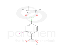 chemicalstructure-4-carboxy-3-fluorobenzeneboronicacid-pinacolester