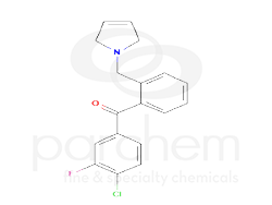 353882 (4-chloro-2-fluorophenyl)(4-((2,5-dihydro-1h-pyrrol-1-yl)methyl)phenyl)methanone chemical structure