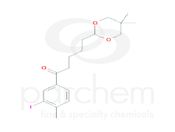 592211 tert-butyl 4-(4-ethyl-3-iodophenyl)-4-methyl-3-oxopentanoate chemical structure