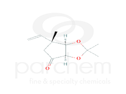 613959 (3ar,4r,6ar)-2,2,4-trimethyl-4-vinyl-5,6a-dihydro-3ah-cyclopenta[d][1,3]dioxol-6-one chemical structure