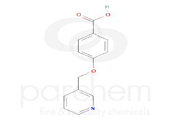 110079 4-(pyridin-3-ylmethoxy)benzoic acid chemical structure