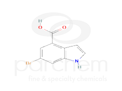 120646 6-bromo-4-indole carboxylic acid chemical structure