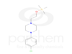 856978 piperazine, 1-(2-chlorophenyl)-4-(2-((trimethylsilyl)oxy)ethyl)- chemical structure