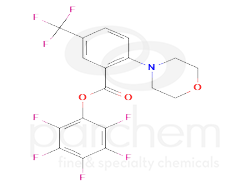 868982 pentafluorophenyl 2-morpholino-5-(trifluoromethyl)benzoate chemical structure