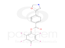 871693 pentafluorophenyl 4-(1,3-oxazol-5-yl)benzoate chemical structure