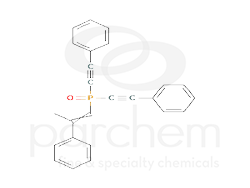 874211 oxo[bis(phenylethynyl)](2-phenylprop-1-en-1-yl)-lambda~5~-phosphane chemical structure