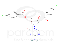 445184 445184_3-5-di-o-p-chlorobenzoyl-2-deoxy-5-azacytosine.png chemical structure